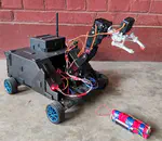A bomb disposal robot featuring 6-dof arm